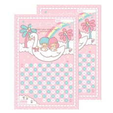 헬로키티 두배 리틀 트윈스타 천사랑 칭찬세트, 2개, 혼합 색상