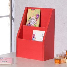 포메리트 스탠드 잡지꽂이 2단 소, 레드, 상세설명 참조
