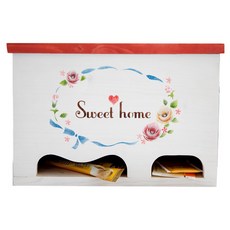 스코홈 핸드메이드 커피/티 박스 Sweet Home, 레드, 1개, 1개
