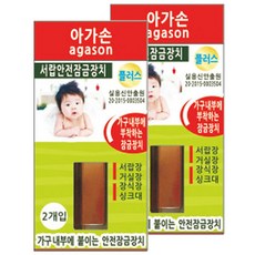 Agason 衣櫃安全鎖 第2季, 2組, 黑色