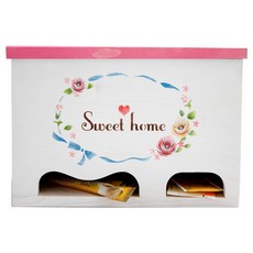스코홈 핸드메이드 커피/티 박스 Sweet Home, 핑크, 1개, 1개