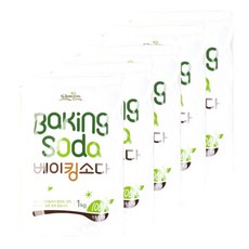 SAMJIN 小蘇打粉, 1kg, 5包