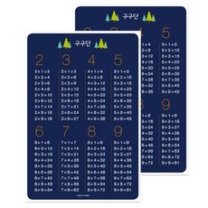 오도트 구구단 학습포스터 M 2개, 페이퍼앤북