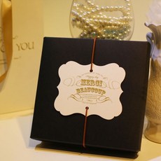 Iciel design 巧克力盒 lovely tag black 9入, 2個