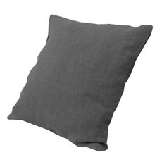 Apoa Room 簡約亞麻水洗靠枕套, 黑色