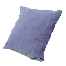 Apoa Room 簡約亞麻水洗靠枕套, 藍色