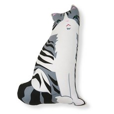D.I.Y貓玩具貓薄荷靠墊 完成品 諾福郡貓 中, 銀色, 1 個