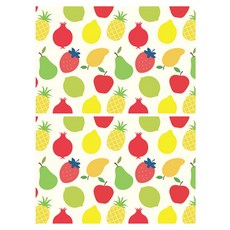 왈가닥스 페이퍼 테이블 매트, 20개입, 2개, Fruit Party