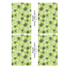 왈가닥스 페이퍼 테이블 매트, 20개입, 2개, Green Pebble