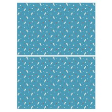 왈가닥스 페이퍼 테이블 매트, 20개입, 2개, Flying Sea Horse