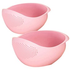 코리미 멀티 믹싱볼 채반, 핑크, 2개
