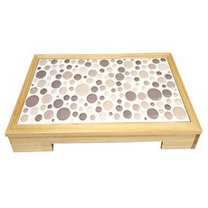 타일쿨매트 탁자형, 써클베이지, 550 x 300 x 60 mm, 1개