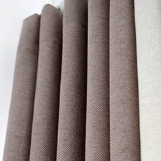 Maison Textile 人字紋風格防焰窗簾, 粉棕色