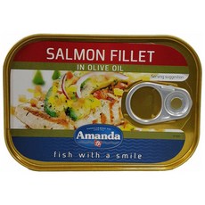 아만다 올리브유 연어 필렛, 115g, 1개