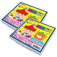 종이나라 4000 케이스10색 100매 단면색종이, 2개, 10색