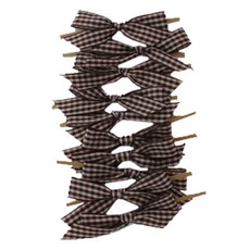 Tinapicnic 格紋蝴蝶結綁帶 30入, 棕色, 1 個