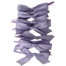 Tinapicnic 格紋蝴蝶結綁帶 30入, 淺紫色, 1 個