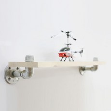 Diroma R10管狀紅松原木壁掛置物架 1層, 米色, 一層