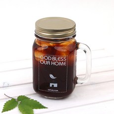 기쁨의집 조이캐닝글라스머그 God Bless Our Home, 450ml, 1개