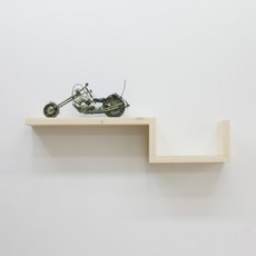 R03玫瑰木質素色壁掛式置物架, 混色