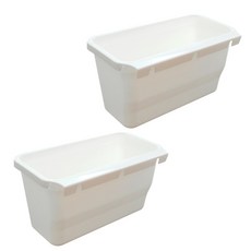 Happytool 水槽瀝水籃2入組 L號 29.5*15.8*15.5cm, 白色的, 1套