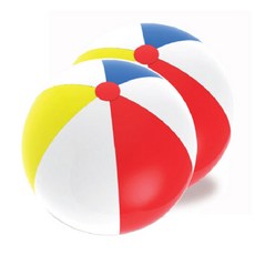 디코랜드 컬러비치볼, 혼합 색상, 45cm, 2개