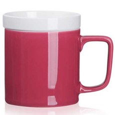 일롱 락사 개여배 머그컵 360ml, 레드, 1개, 1개