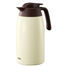 THERMOS 膳魔師 不鏽鋼保溫壺 THV-2001K, 奶黃色, 2L, 1入