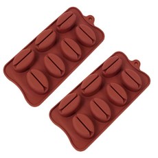 咖啡豆7格矽膠模具, 2個