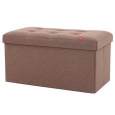 HANEE 折疊布藝收納椅 L號, 棕色