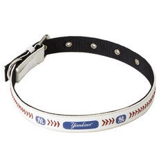 MLB애견가죽목줄 뉴욕양키스, S, 1개