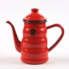 노르디카 법랑 커피포트 레드, 1L, 1개