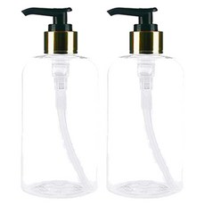 병도매닷컴 DTF250 디스펜서 + 용기 250ml, 용기(투명), 캡(검정골드), 2개