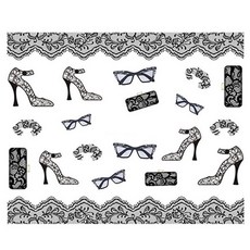 Noland XF 指甲貼 平滑標記, 10個, XF1549