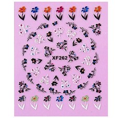 諾蘭德 XF 3D 美甲貼紙, XF262, 10套