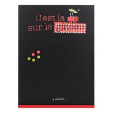 Design Pub 磁鐵黑板紅, 1 個