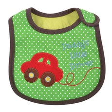 JOY MULTI 棉質圍兜, 汽車（綠色）