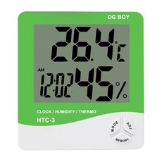DGBOY HTC 3數位溫濕度計 綠色, 1 個