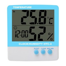 DGBOY HTC 4高靈敏室內外數位溫濕度計 藍色, 1個