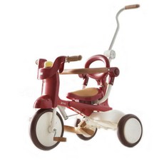 베이비캠프 이모 접이식 세발 자전거, 레드, 410 x 420 x 590 mm, 1개
