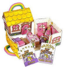 리틀캐빈 골디락스와 곰세마리 헝겊장난감, 1세트