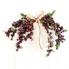 플라워마트 가랜드, 열매 (버건디), 1개