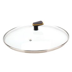 TVS K2831DH HO 블랙 27웍 유리뚜껑, 27.5cm, 1개