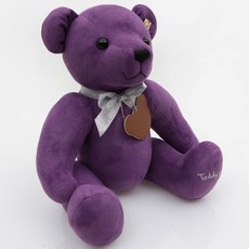 Golden Teddy Bear 彩虹泰迪熊, 紫色, 31cm, 1個