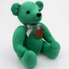 彩虹泰迪熊絨毛娃娃, 綠色, 31cm, 1個