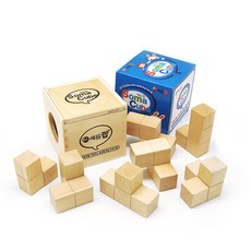 에듀팝 칼라소마큐브 2.5cm 원목케이스, 3세 이상, 1개