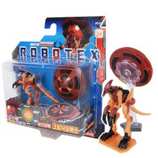 로보텍스 변신 팽이로봇 부스터팩 크로사우르스, 1세트, 혼합 색상