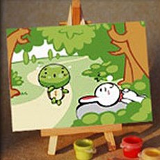 아이러브페인팅 DIY캔버스그리기, 1개, Z11 토끼와 거북이