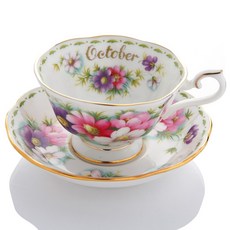 로얄알버트 COSMOS TEA CUP + SAUCER(AVON) 10월, 혼합색상, 1개, 1세트