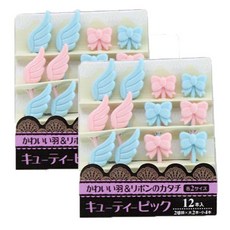 이홈베이킹 피크닉포크 천사날개/머리핀, 2세트, 1개